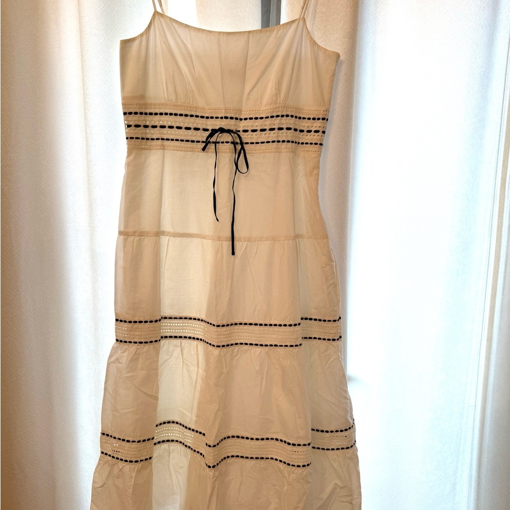 Ann Taylor Loft Spaghetti Strap Linen Dress